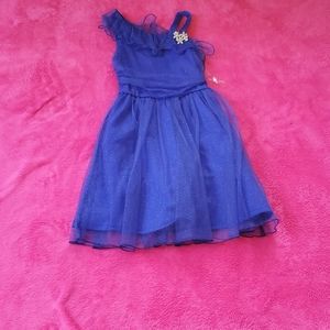 Glittery blue special occasion dress